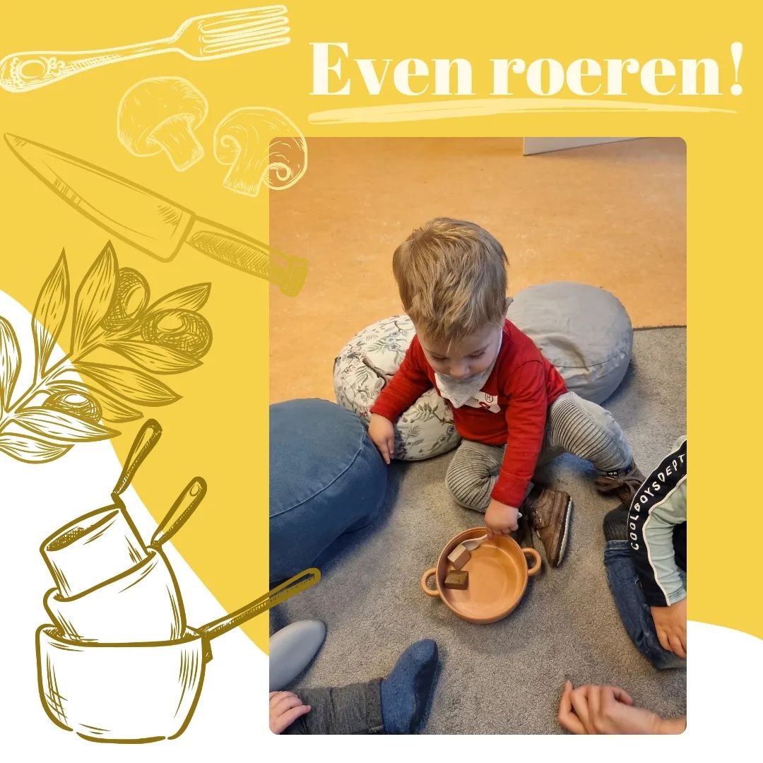 Even roeren! 🥄

Op de babygroep ontdekken wij de pan, deksel en de lepel.
Wat zit er in de pan? Even de deksel er af halen en dan kunnen we het zien. Even roeren met de lepel en we kunnen aanschuiven! 🥣

Eet smakelijk! 😋

#kibeo #kindcentrum #kinderopvang #kindcentrumjij #kinderdagverblijf #eetsmakelijk