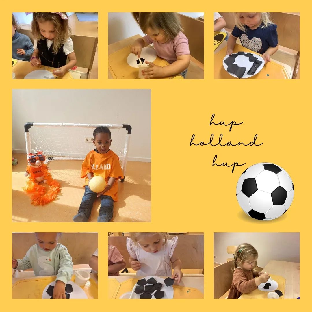 Knutselen 🦁
De kinderen op de peutergroep maken hun eigen voetbal, ze worden hierbij gestimuleerd zelf de lijm erop te doen en vervolgens de vlakken erop te plakken! De groep wordt steeds gezelliger met alle knutsels.🇱🇺🧡⚽️

#fijnemotoriek #stimuleren #gemeentedrimmelen