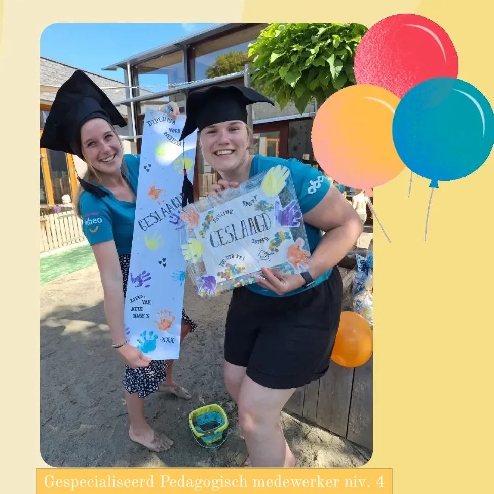 Geslaagd!🍾🥳

Hiep hiep hoera voor onze collega’s welke geslaagd zijn na hard ploeteren!🤩🥳

#pedagogischmedewerker #toppers