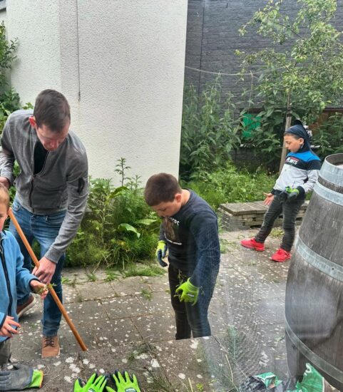 Tuinieren tijdens de ontmoeting #Agora #Onderwijs